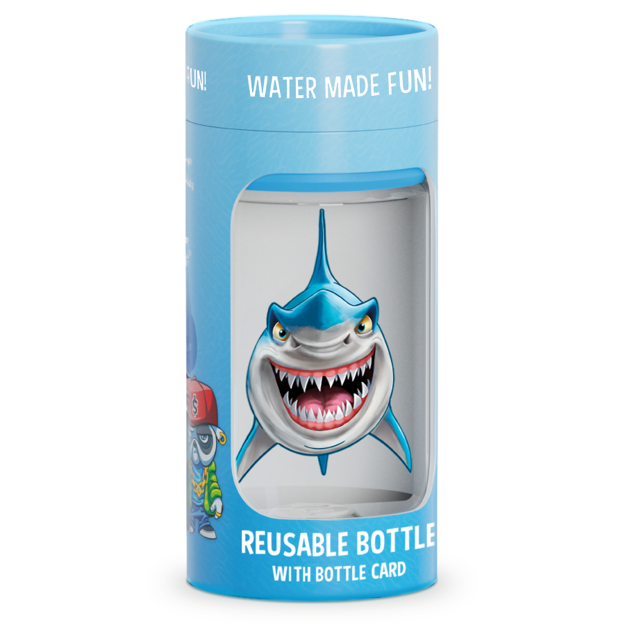 Aquafigure bottle including one Bottle Card - BLUE