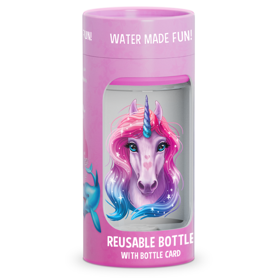 Aquafigure bottle including one Bottle Card - PINK