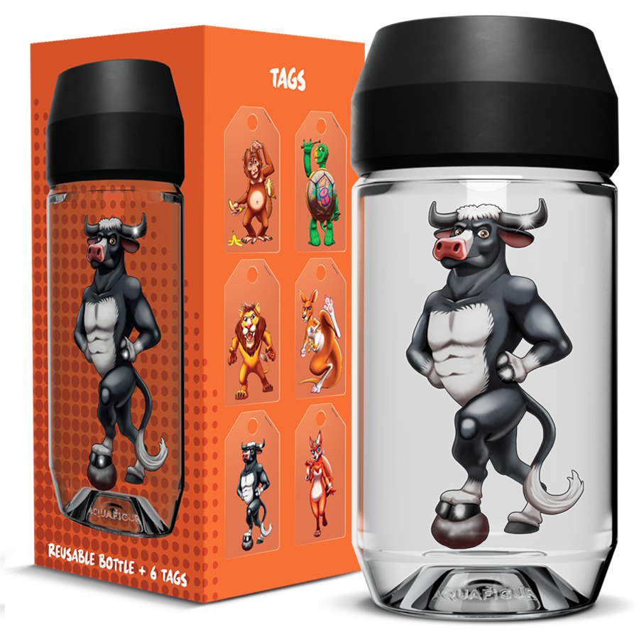 Animals - Aquafigure Bottle including 6 Animals