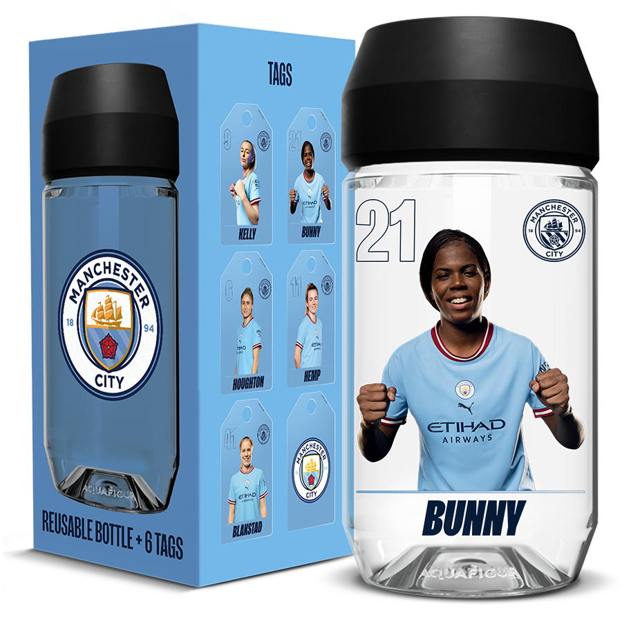 Manchester City Women’s Team - Aquafigure Bottle including 5 Players