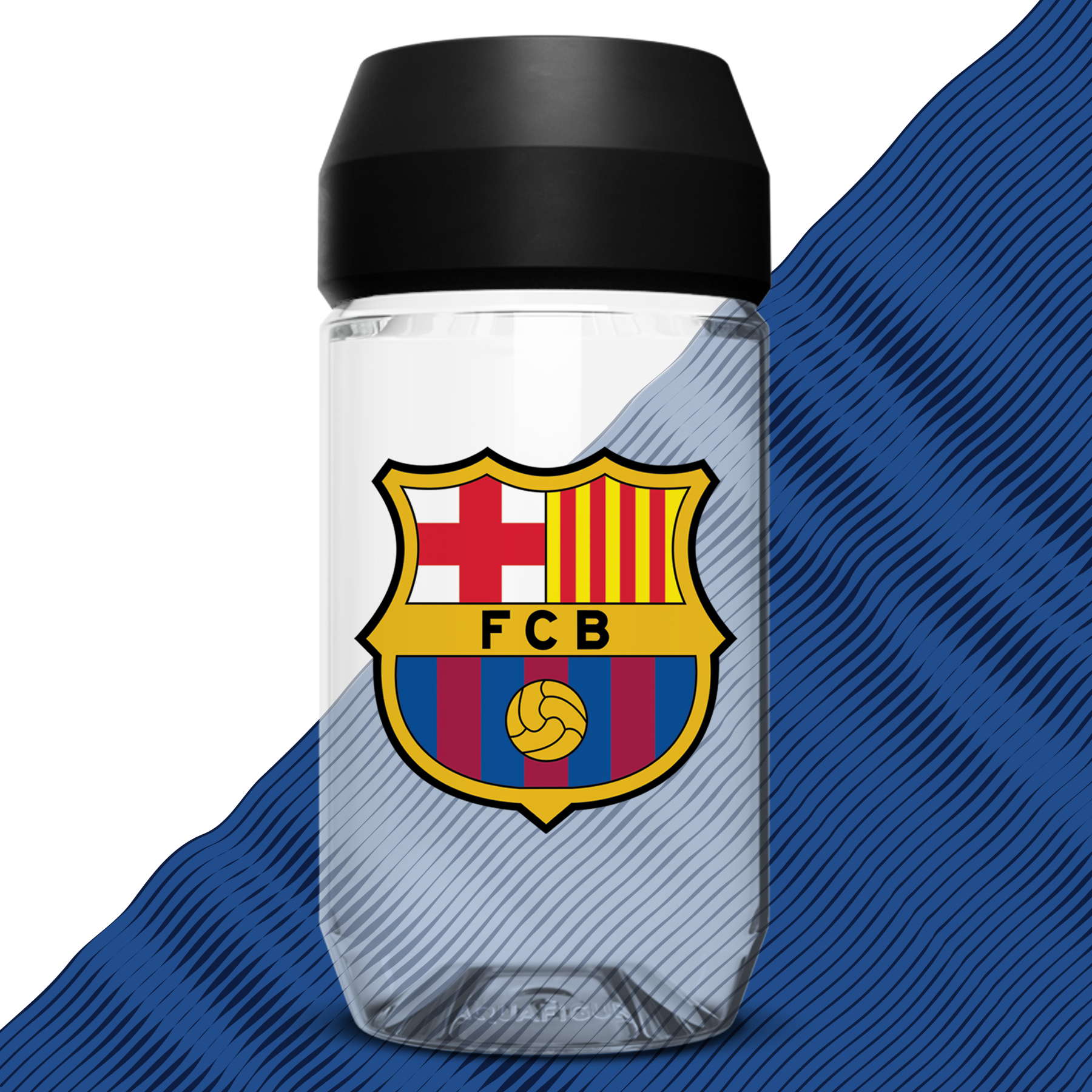 FC Barcelona Men's Team - Aquafigure Bottle including 5 Players