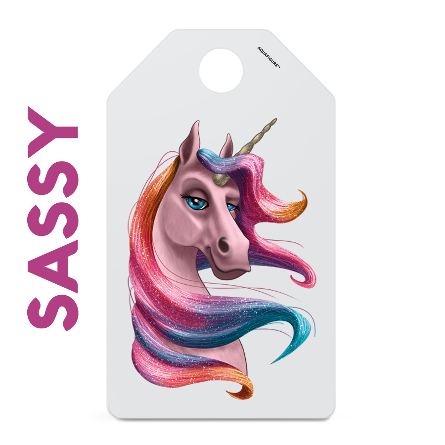 Unicorns - Aquafigure Pouch including 4 bottle cards