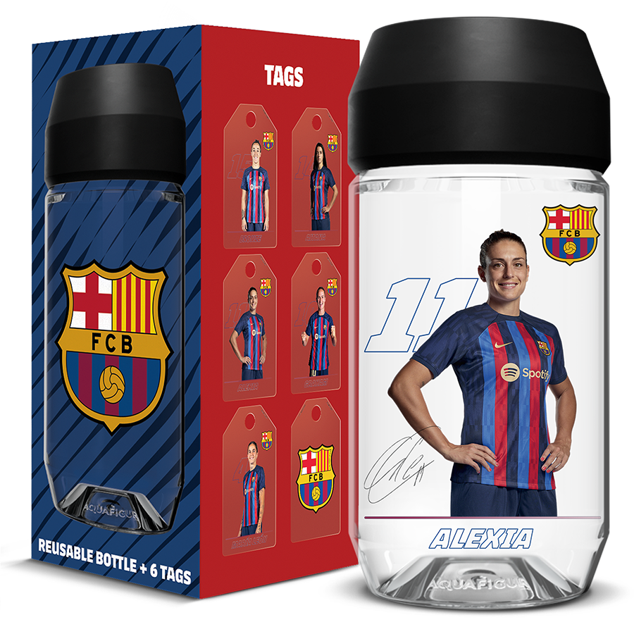 FC Barcelona Women’s Team - Aquafigure Bottle including 5 Players
