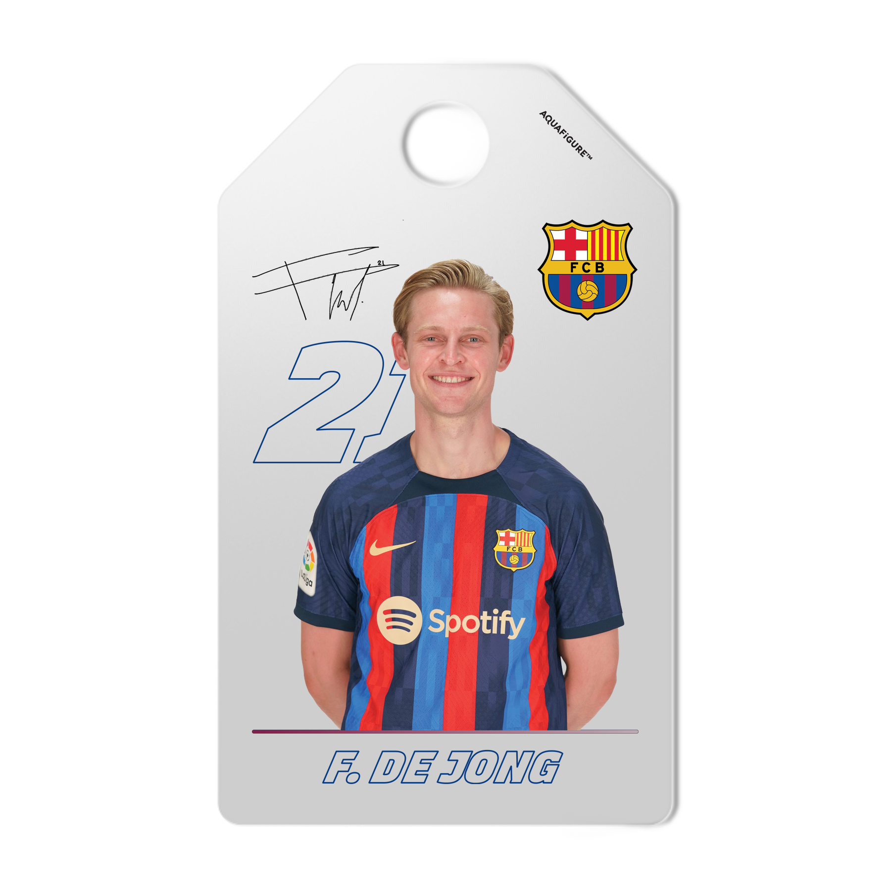 FC Barcelona Men's Team - Aquafigure Bottle including 5 Players
