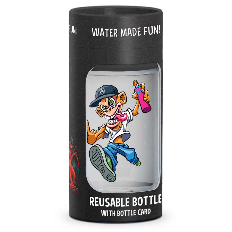 Aquafigure bottle including one Bottle Card - BLACK