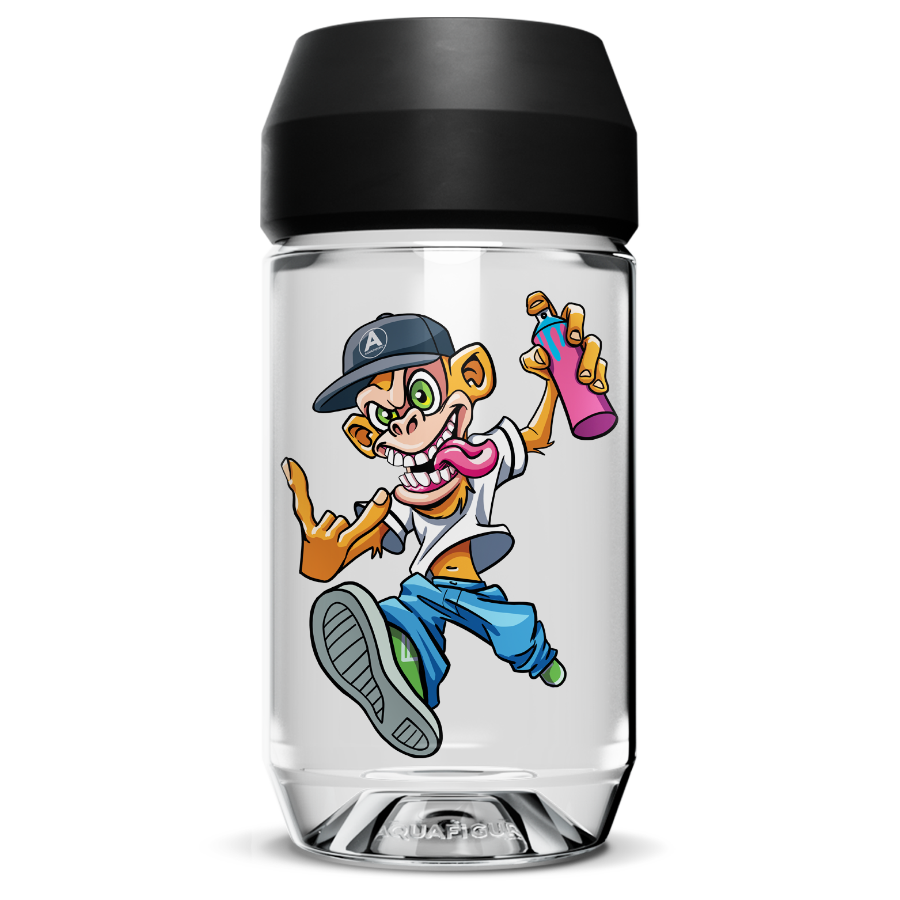 Aquafigure bottle including one Bottle Card - BLACK