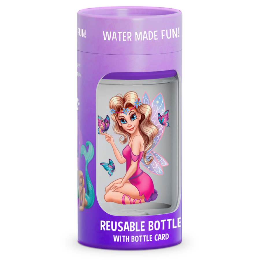 Aquafigure bottle including one Bottle Card - PURPLE