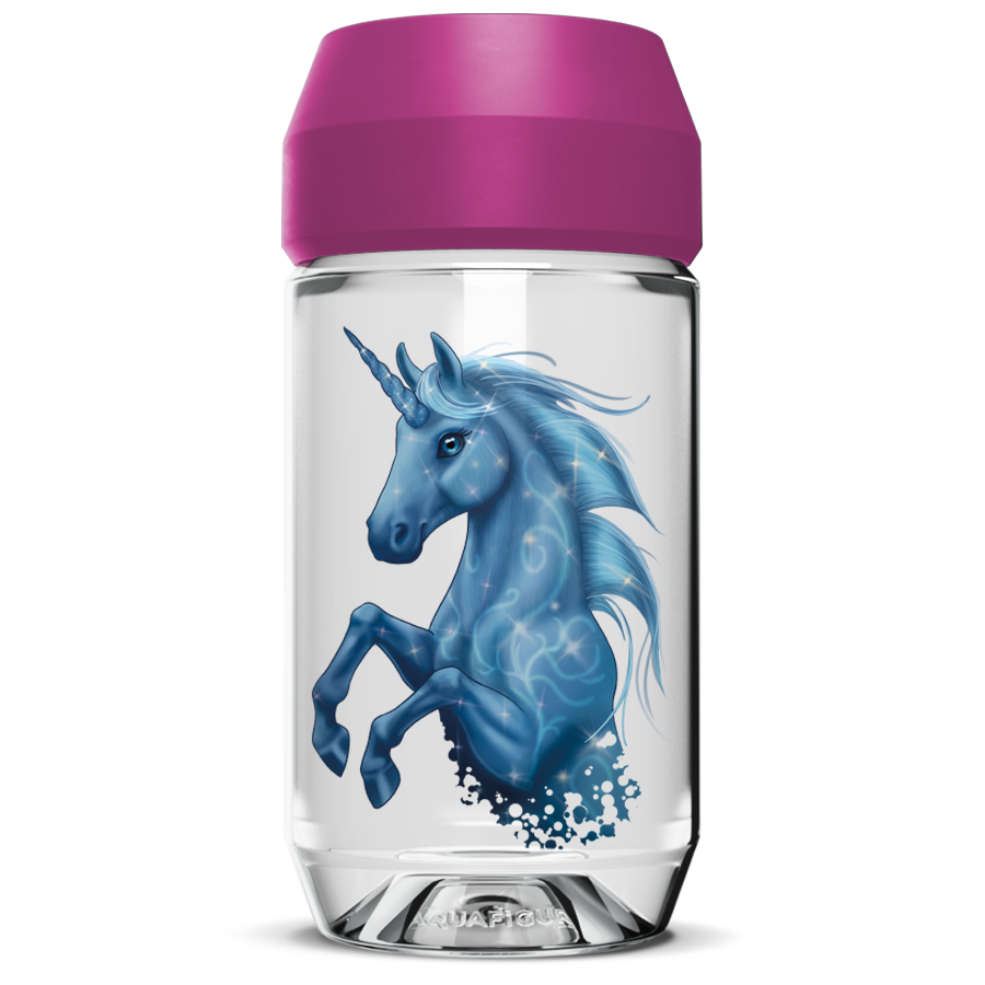 Unicorn Blue - Aquafigure bottle including 1 bottle card