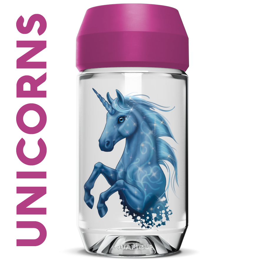 Unicorn Blue - Aquafigure bottle including 1 bottle card