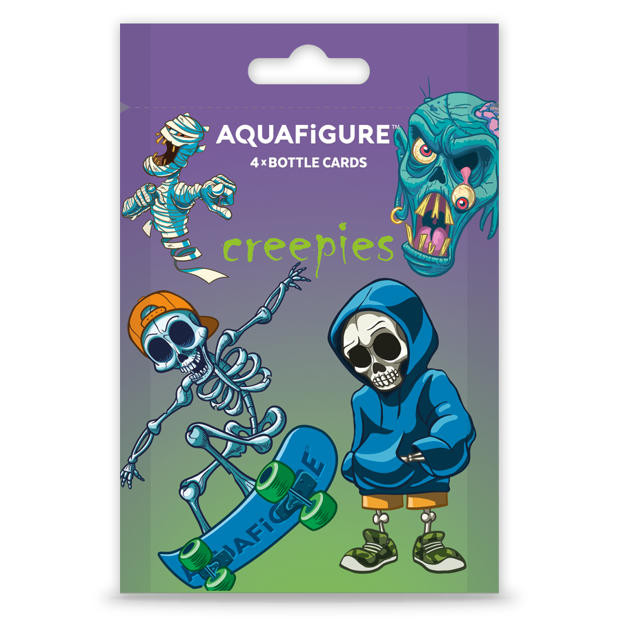 Creepies - Aquafigure Pouch including 4 bottle cards