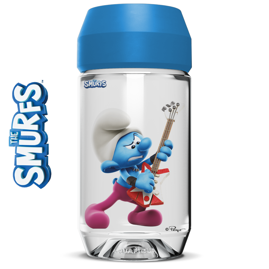 Guitar Smurf- Aquafigure Bottle including 1 bottle card
