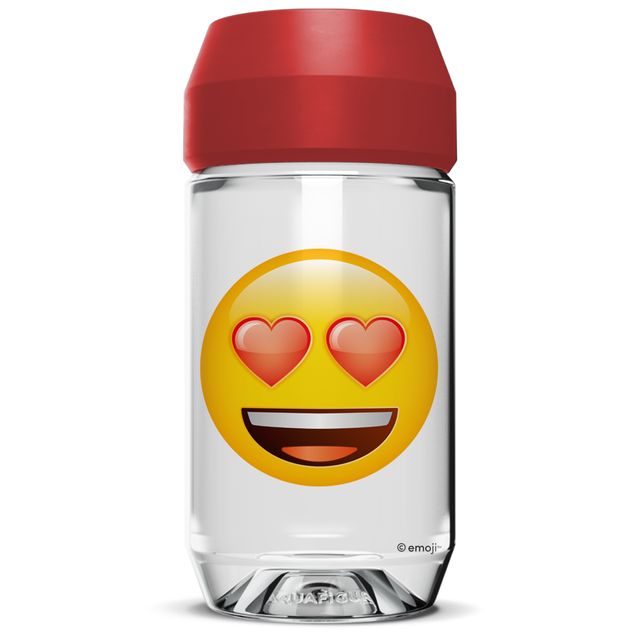 Emoji Heart Eyes - Aquafigure bottle including 1 bottle card