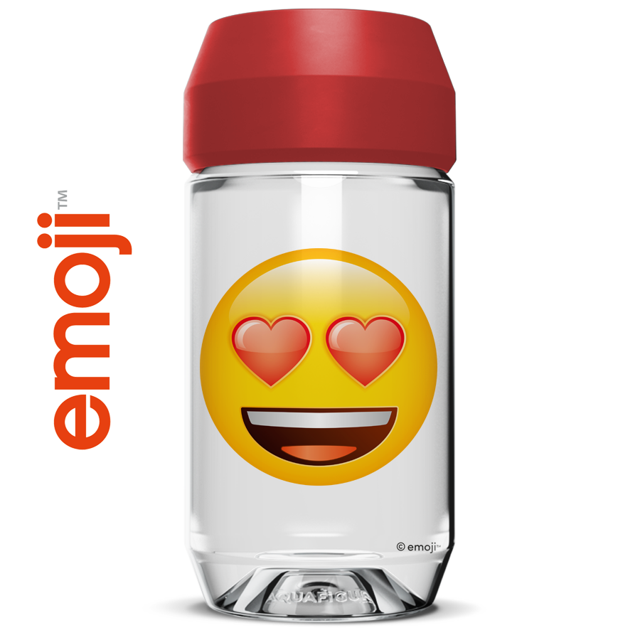 Emoji Heart Eyes - Aquafigure bottle including 1 bottle card