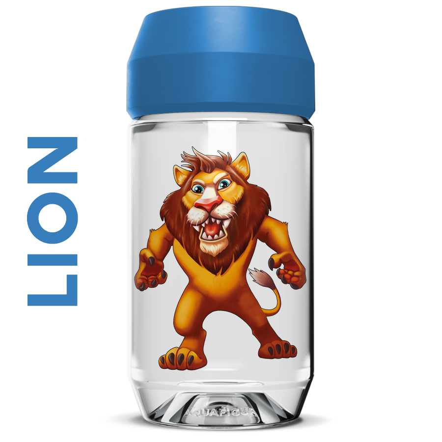 Animals Lion - Aquafigure bottle including 1 bottle card