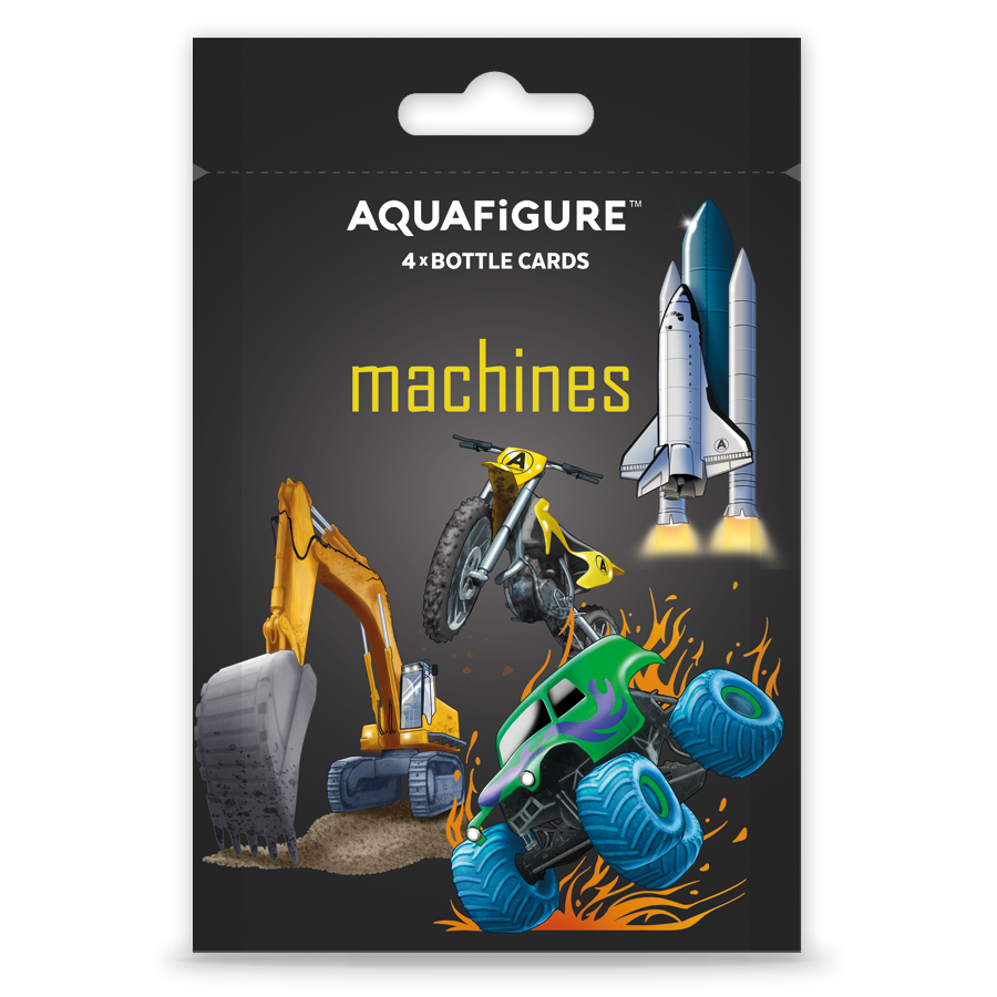 Machines - Aquafigure Pouch including 4 bottle cards