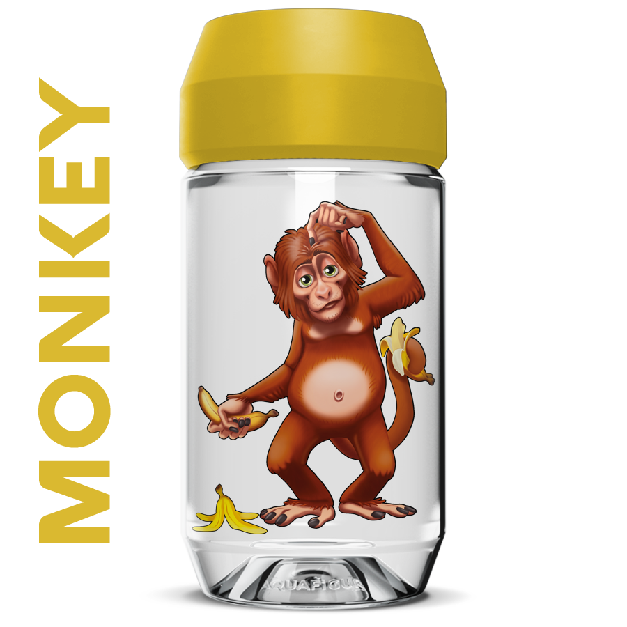 Animals Monkey - Aquafigure bottle including 1 bottle card