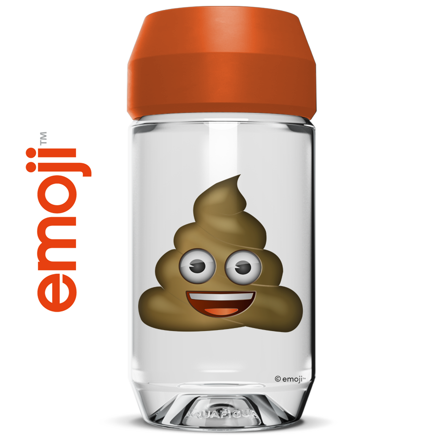 Emoji Poo - Aquafigure bottle including 1 bottle card