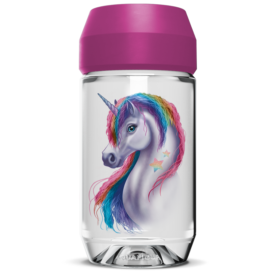 Unicorn Rainbow - Aquafigure bottle including 1 bottle card