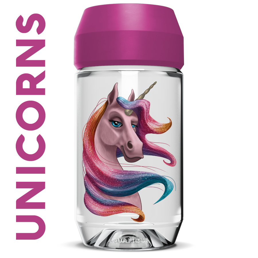 Unicorn Sassy - Aquafigure bottle including 1 bottle card
