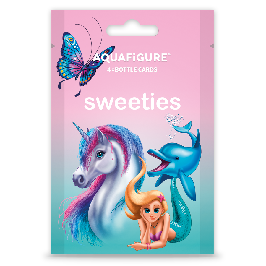 Sweeties - Aquafigure Pouch including 4 bottle cards