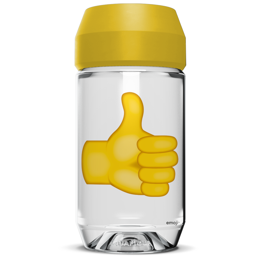 Emoji Thumbs Up - Aquafigure bottle including 1 bottle card